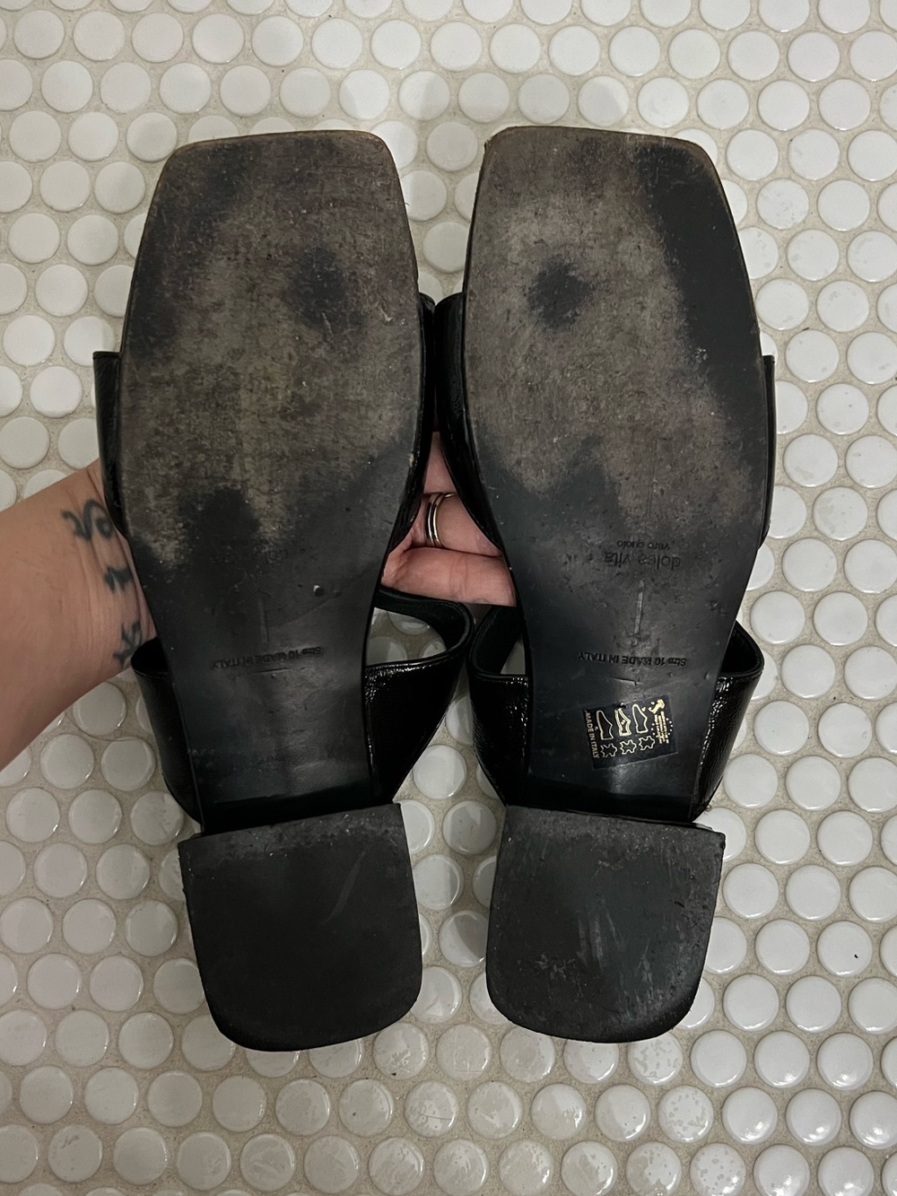 Dolce Vita Lavern Black Sandals Size 10 - Picture 11 of 11